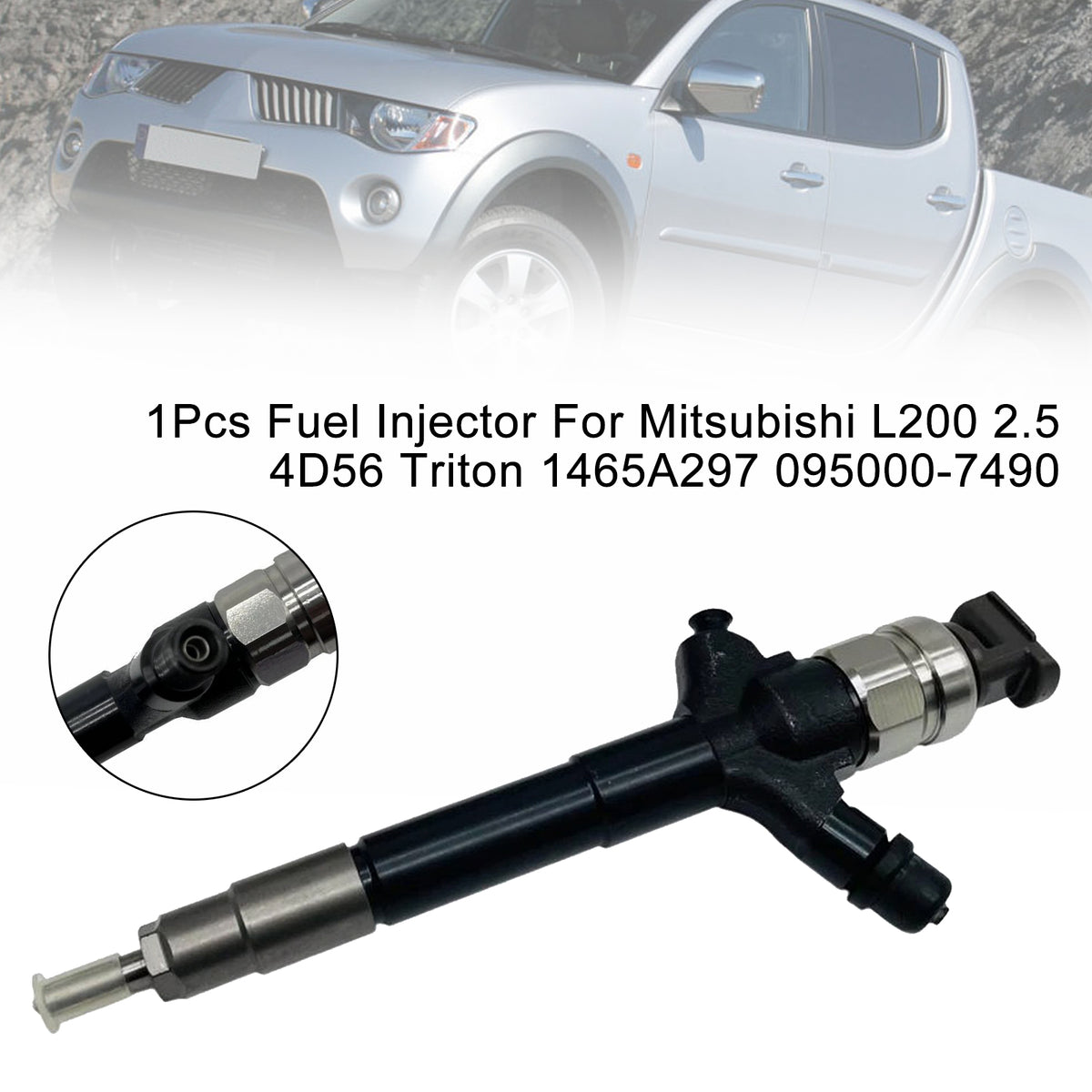 Mitsubishi L200 2.5 4D56 Triton 1465A297 095000-7490 1PCS Fuel Injector