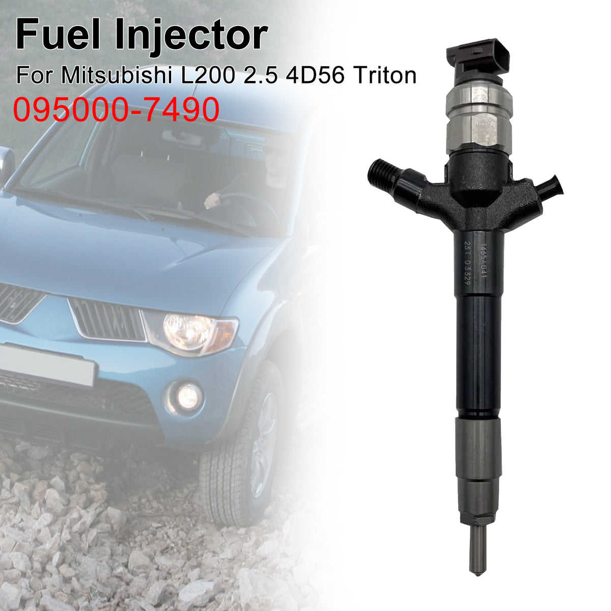 Mitsubishi L200 2.5 4D56 Triton 1465A297 095000-7490 1PCS Fuel Injector