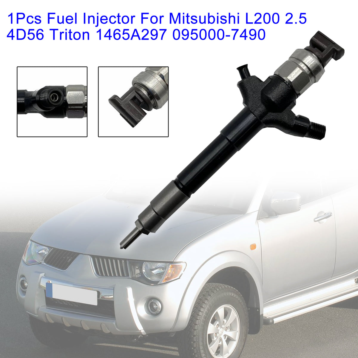Mitsubishi L200 2.5 4D56 Triton 1465A297 095000-7490 1PCS Fuel Injector