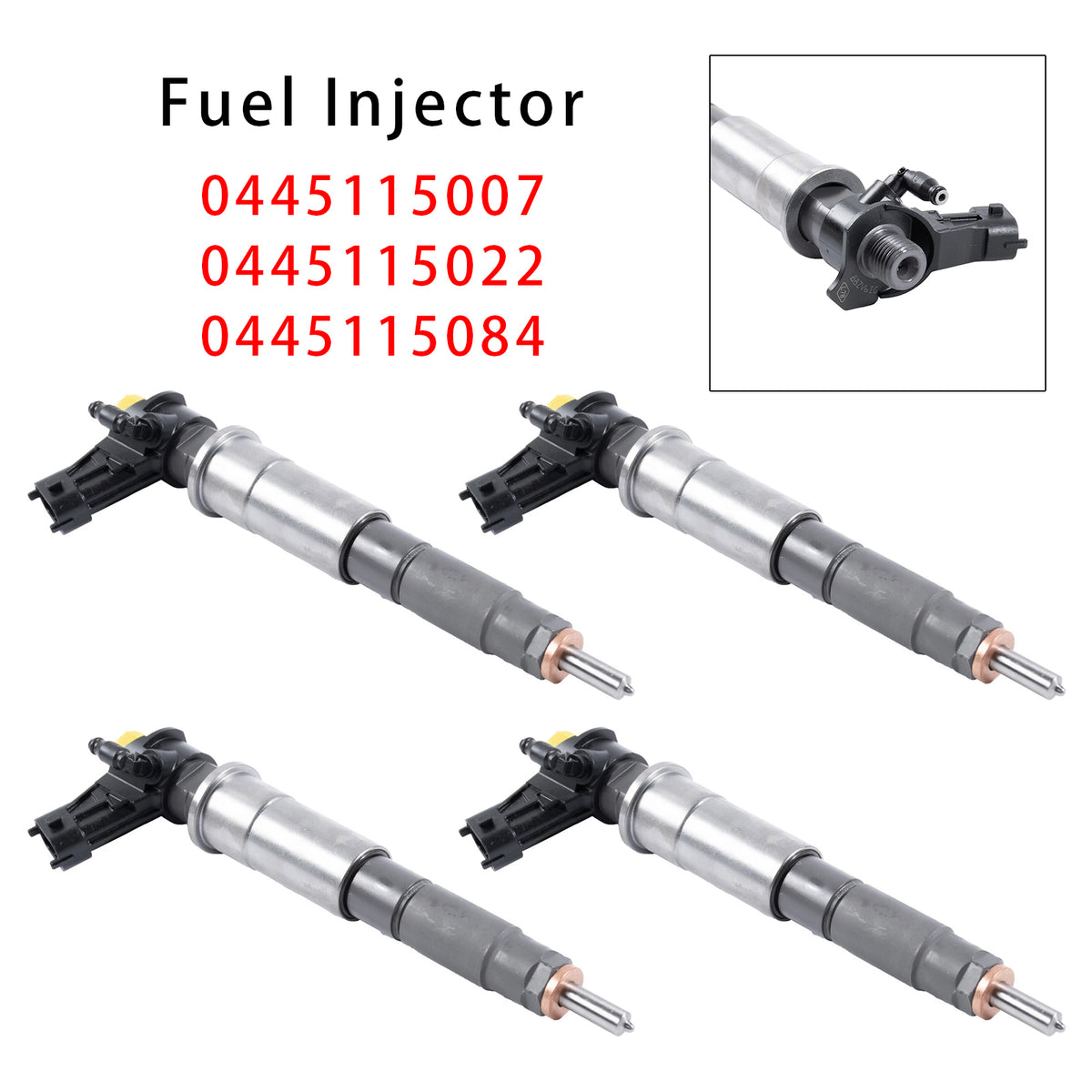 Renault Trafic Laguna Opel Vivaro 2.0 CDTI 0445115007 4PCS Fuel Injector