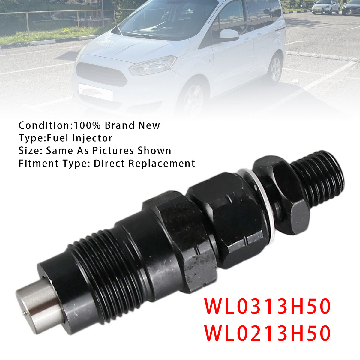 Mazda BT50 2.5 B-Series Ford Courier 2.5L WL0213H50 1PCS Fuel Injector