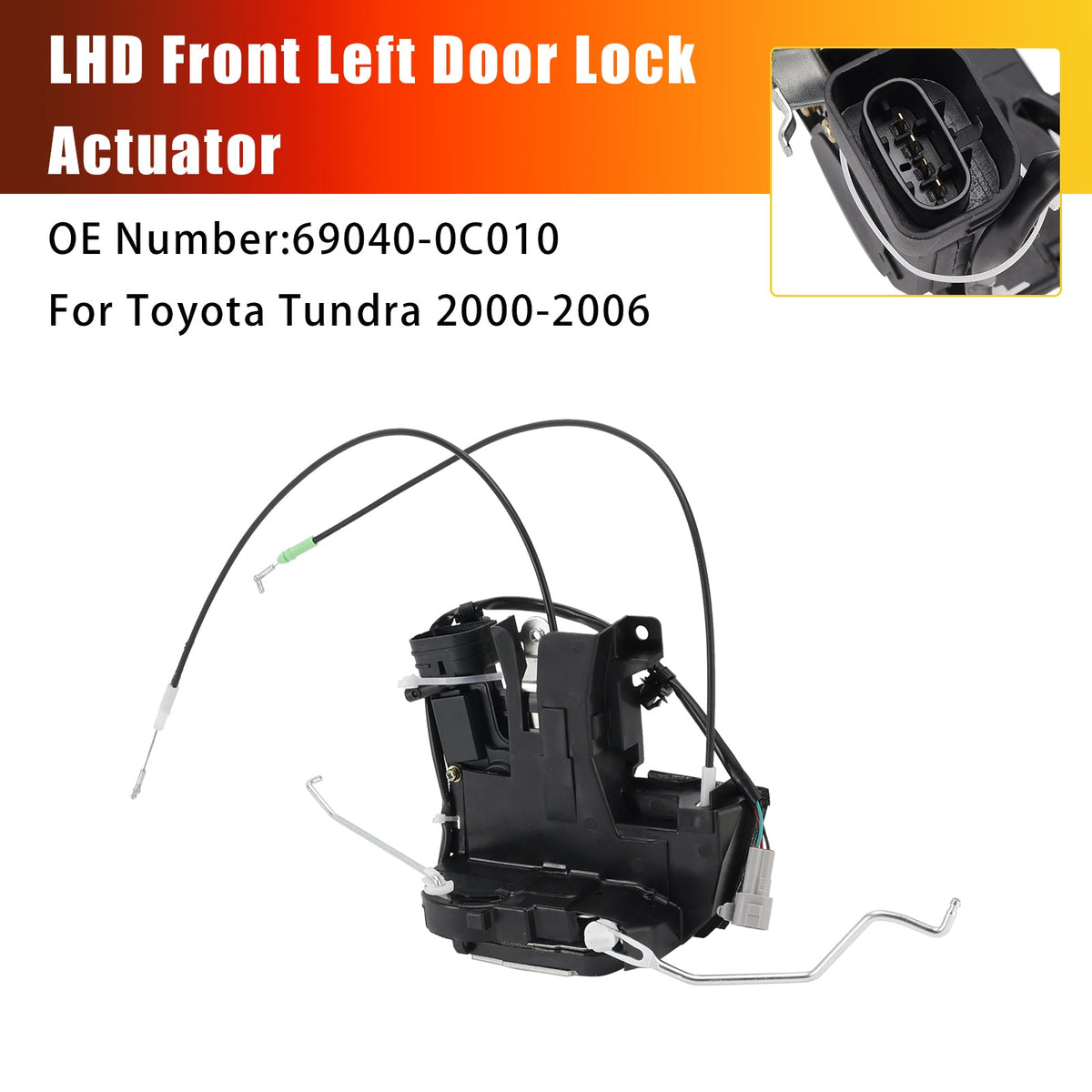 Toyota Tundra 2000-2006 Front Left Driver Side Door Lock Actuator Assembly 69040-0C010