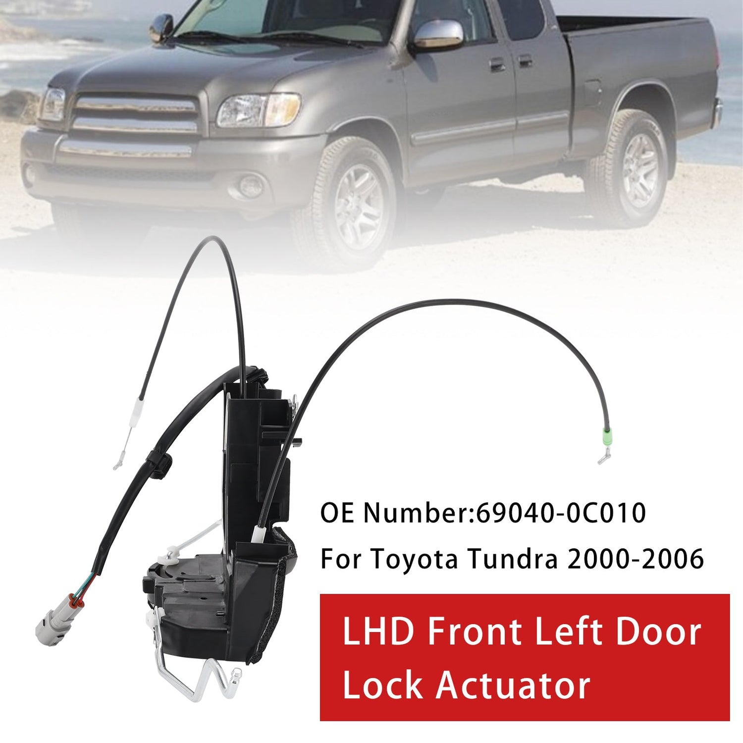 Toyota Tundra 2000-2006 Front Left Driver Side Door Lock Actuator Assembly 69040-0C010