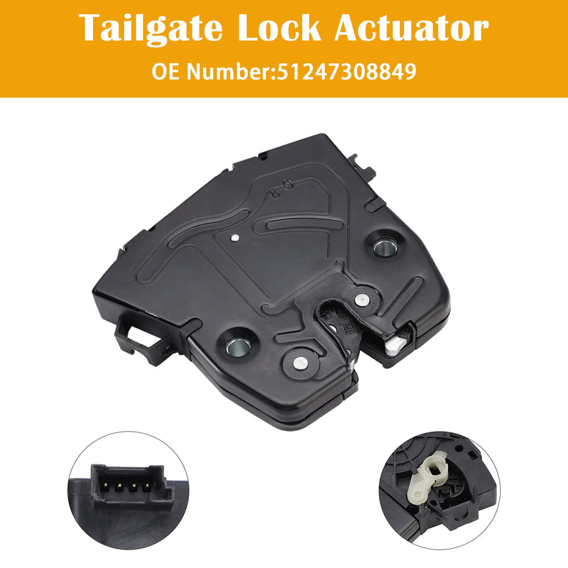 Tailgate Lock Actuator 51247308849 For BMW X5 E70 xDrive 30d 30i 2006-2013