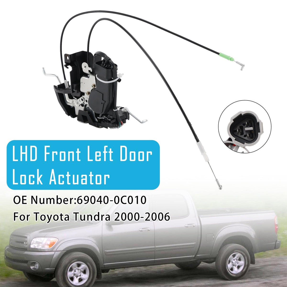 Toyota Tundra 2000-2006 Front Left Driver Side Door Lock Actuator Assembly 69040-0C010