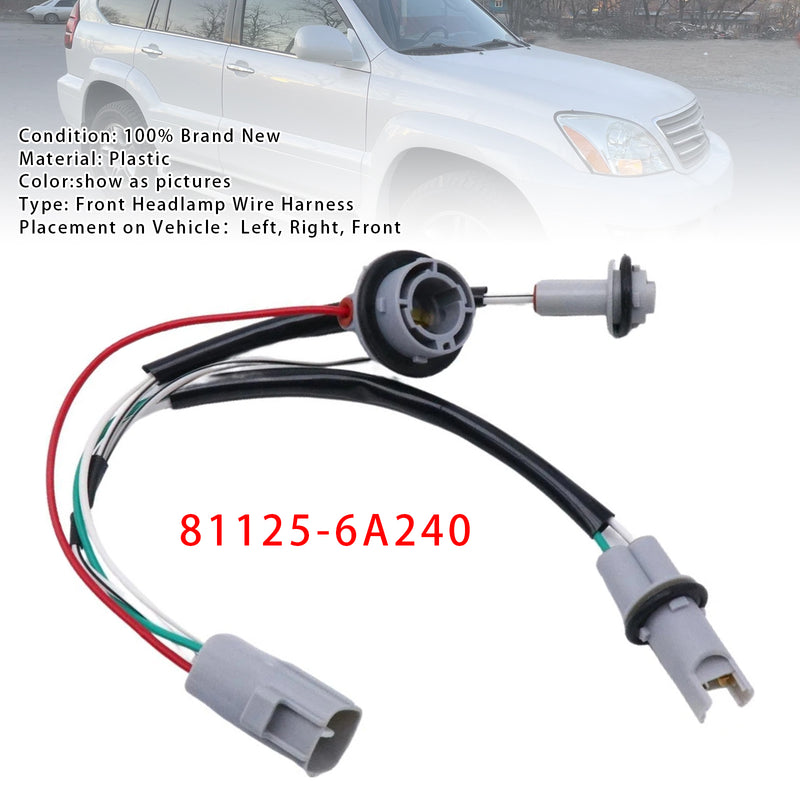 2003-2009 Toyota GX470 Front Headlamp Wire Harness 81125-6A240