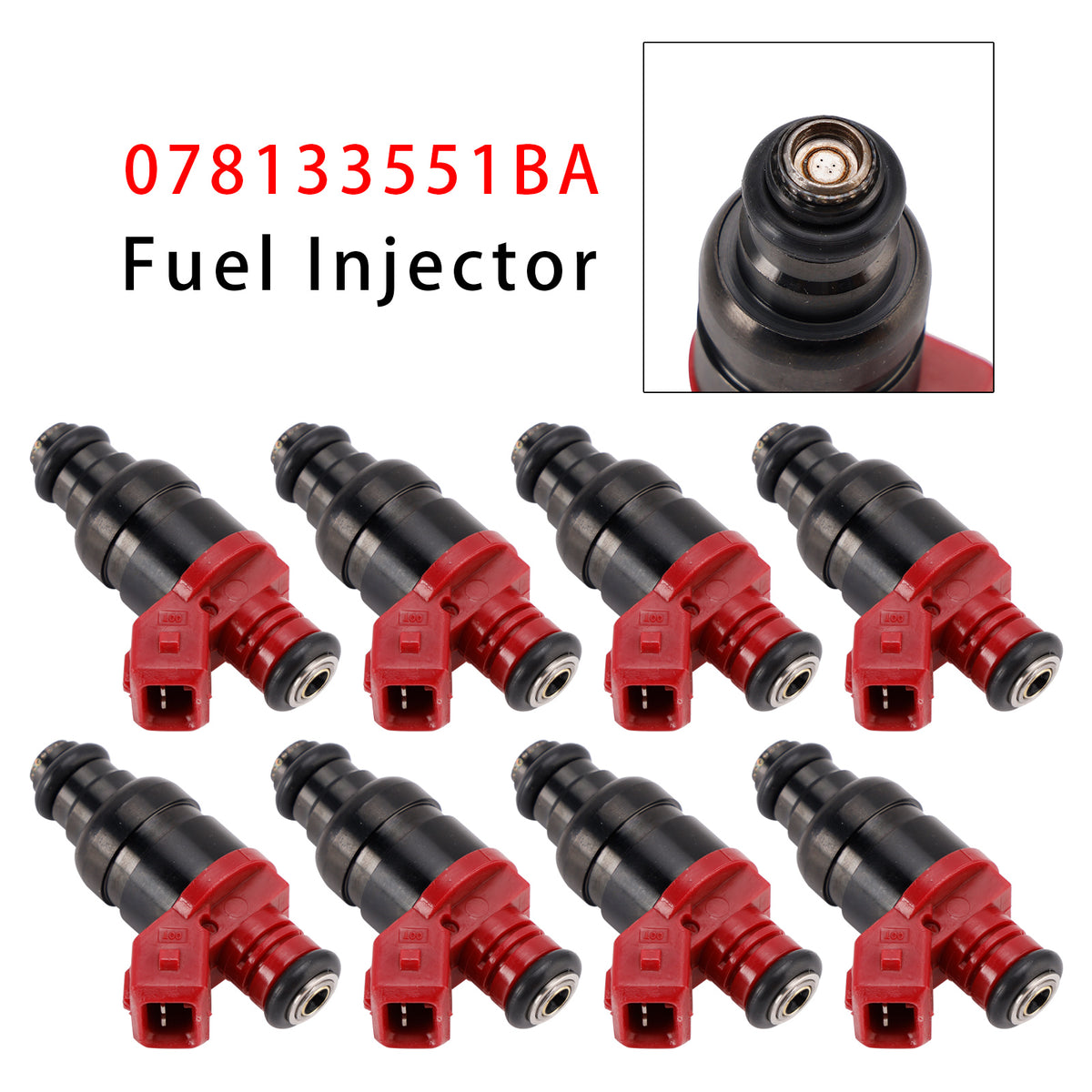 Volkswagen Passat 2.8L Audi Skoda Superb 078133551BA 8PCS Fuel Injector