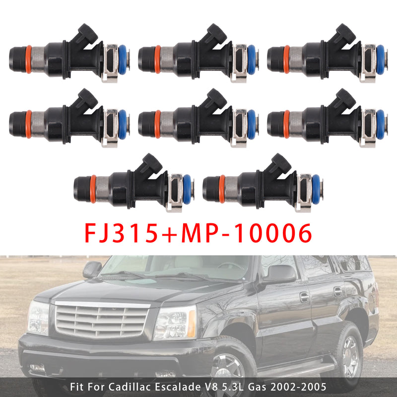 Chevrolet GMC Buick Cadillac Hummer H2 Isuzu NPR FJ315 8PCS Fuel Injector