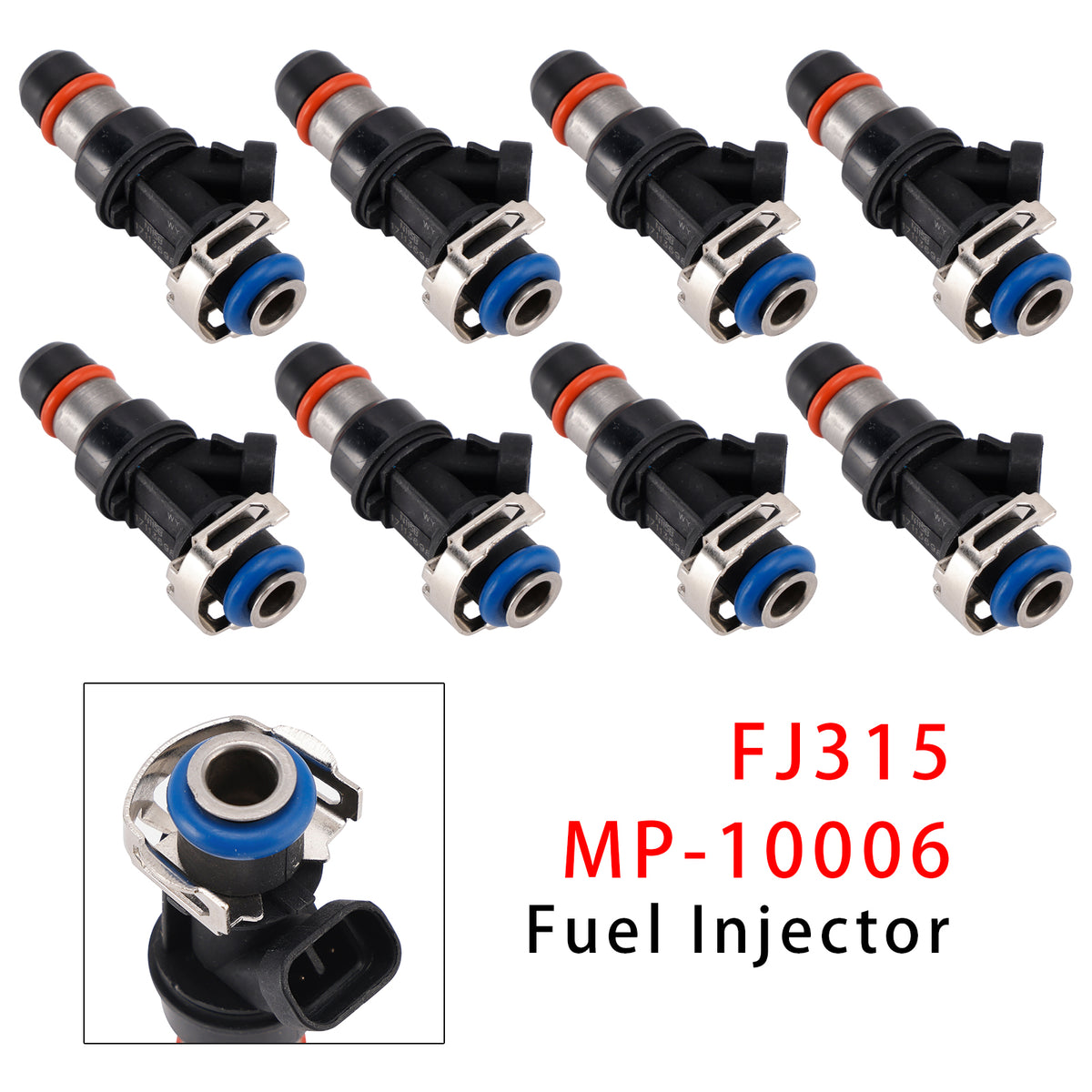 Chevrolet GMC Buick Cadillac Hummer H2 Isuzu NPR FJ315 8PCS Fuel Injector