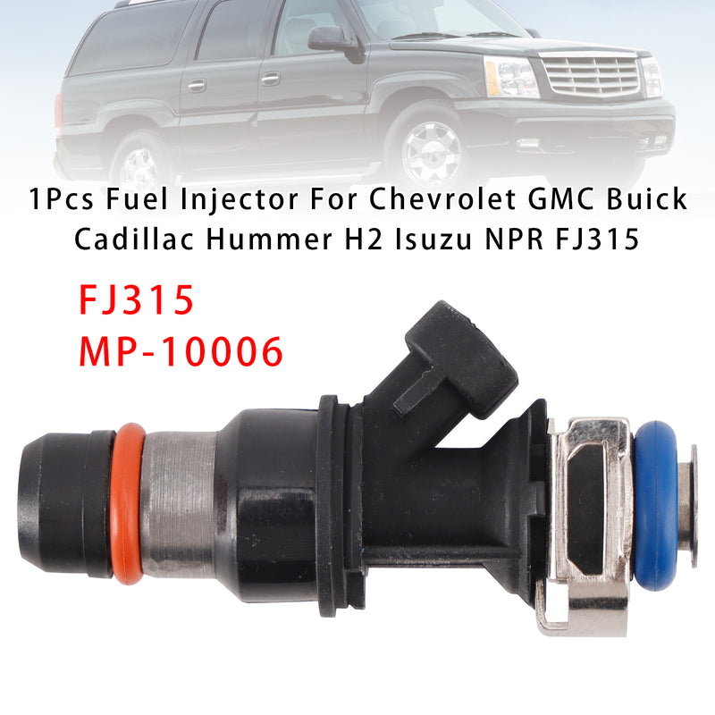 Chevrolet GMC Buick Cadillac Hummer H2 Isuzu NPR FJ315 1PCS Fuel Injector
