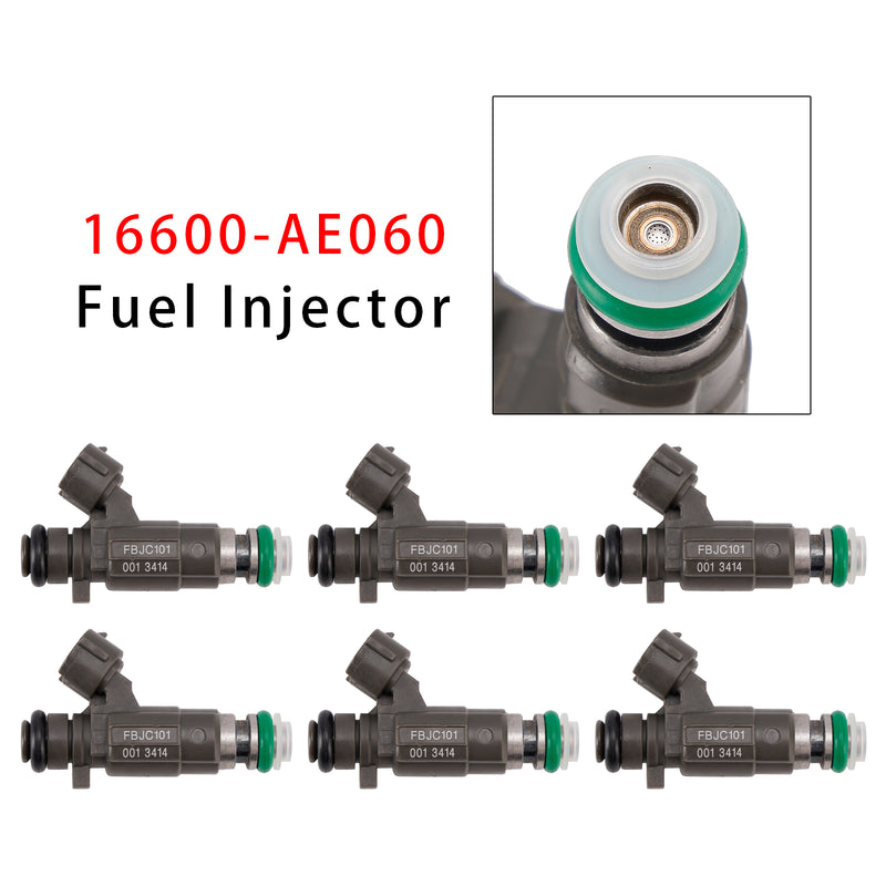 Nissan Altima 3.5L VQ35DE VK45DE 2002-2005 16600-AE060 6PCS Fuel Injector