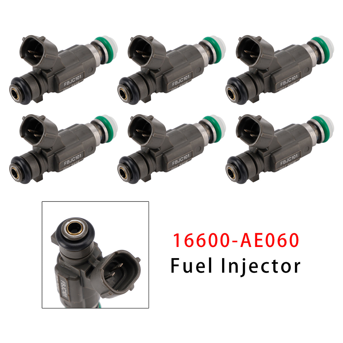Nissan Altima 3.5L VQ35DE VK45DE 2002-2005 16600-AE060 6PCS Fuel Injector