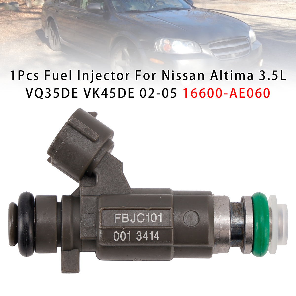 Nissan Altima 3.5L VQ35DE VK45DE 2002-2005 16600-AE060 1PCS Fuel Injector