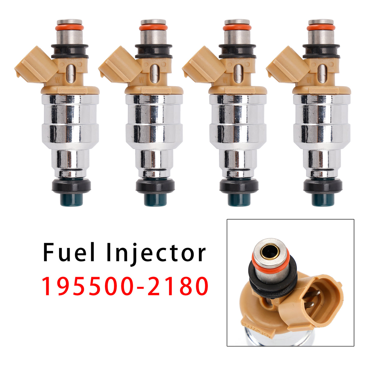 Mazda 323 Miata Protege Ford Escort 1.8L 195500-2180 4PCS Fuel Injector