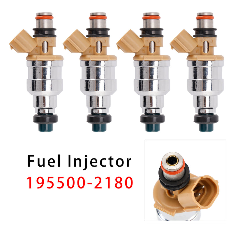 Mazda 323 Miata Protege Ford Escort 1.8L 195500-2180 4PCS Fuel Injector