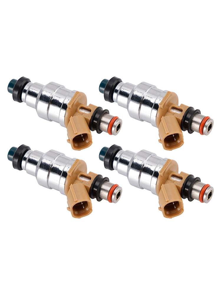 Mazda 323 Miata Protege Ford Escort 1.8L 195500-2180 4PCS Fuel Injector