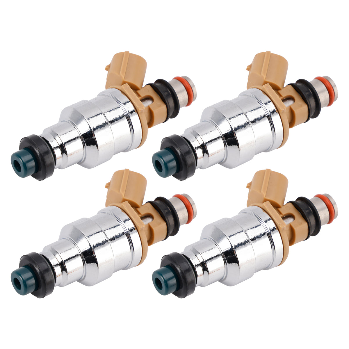 Mazda 323 Miata Protege Ford Escort 1.8L 195500-2180 4PCS Fuel Injector