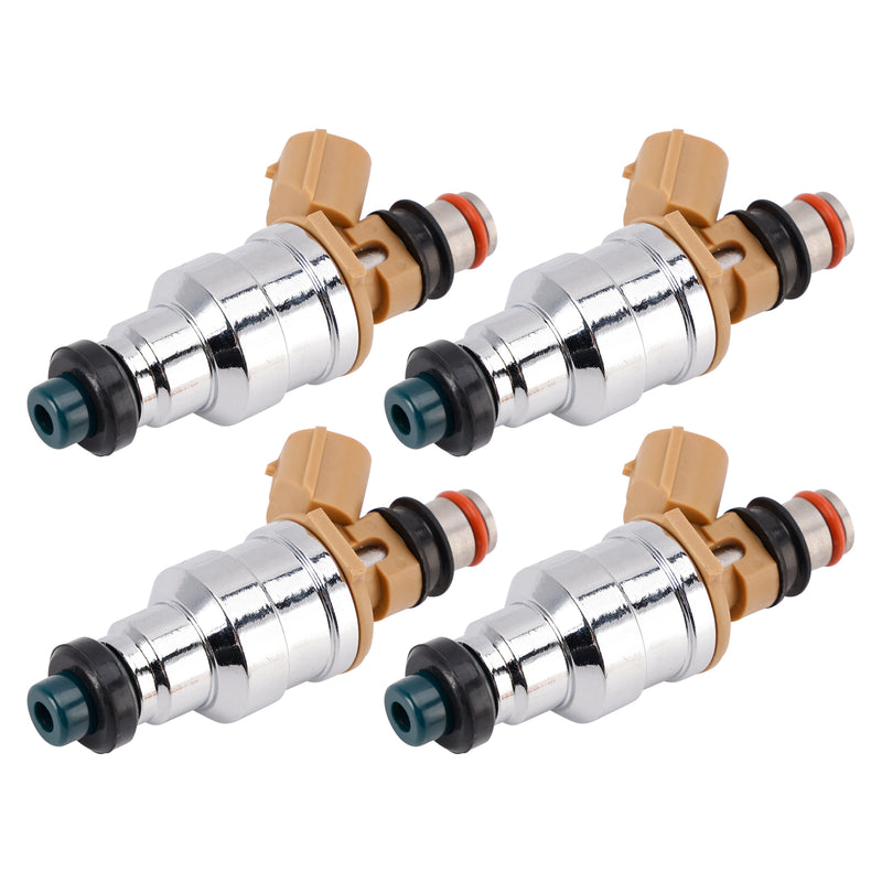Mazda 323 Miata Protege Ford Escort 1.8L 195500-2180 4PCS Fuel Injector