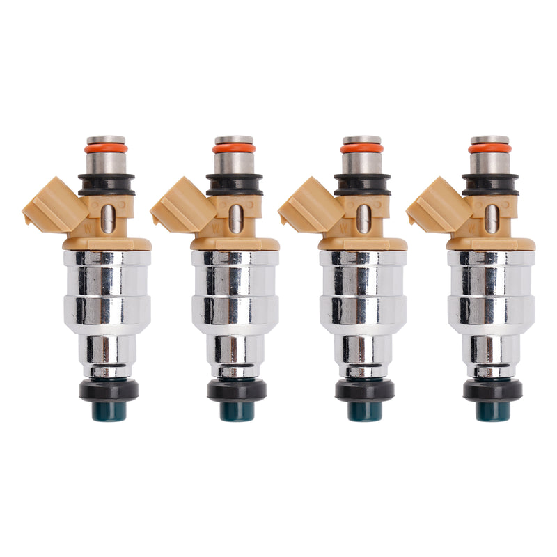 Mazda 323 Miata Protege Ford Escort 1.8L 195500-2180 4PCS Fuel Injector