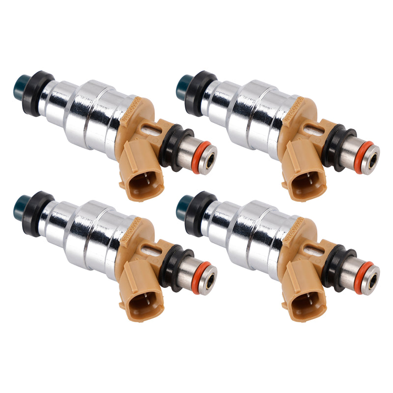 Mazda 323 Miata Protege Ford Escort 1.8L 195500-2180 4PCS Fuel Injector