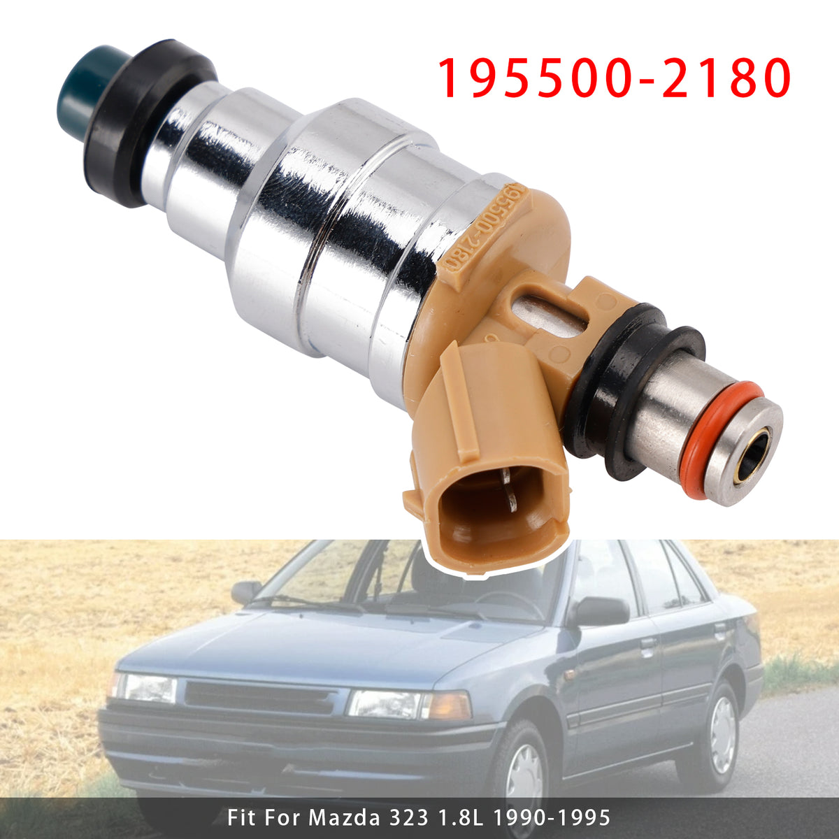 Mazda 323 Miata Protege Ford Escort 1.8L 195500-2180 1PCS Fuel Injector
