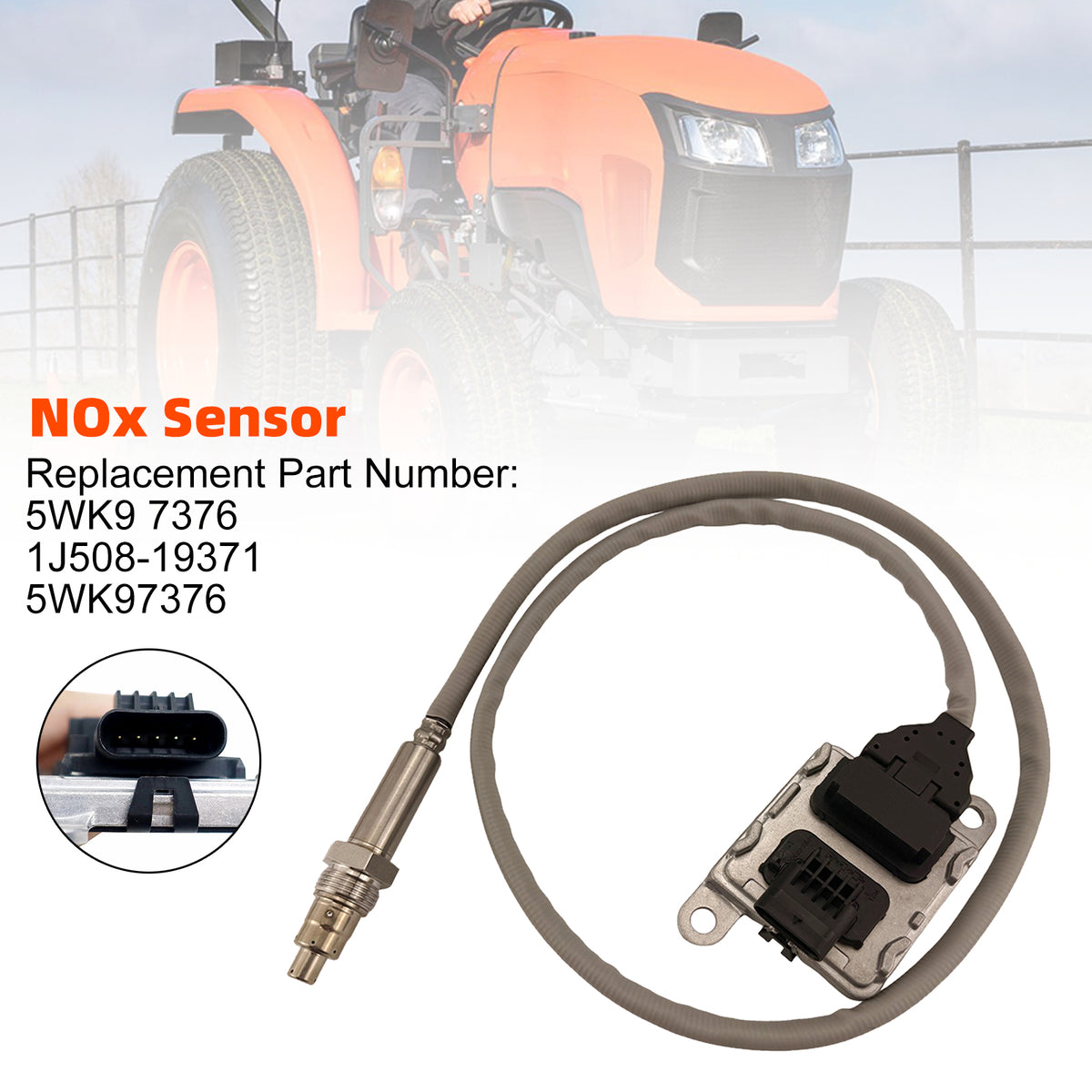1J508-19371 5WK97376 Nitrogen Oxide Sensor NOX Sensor For Kubota Tractor