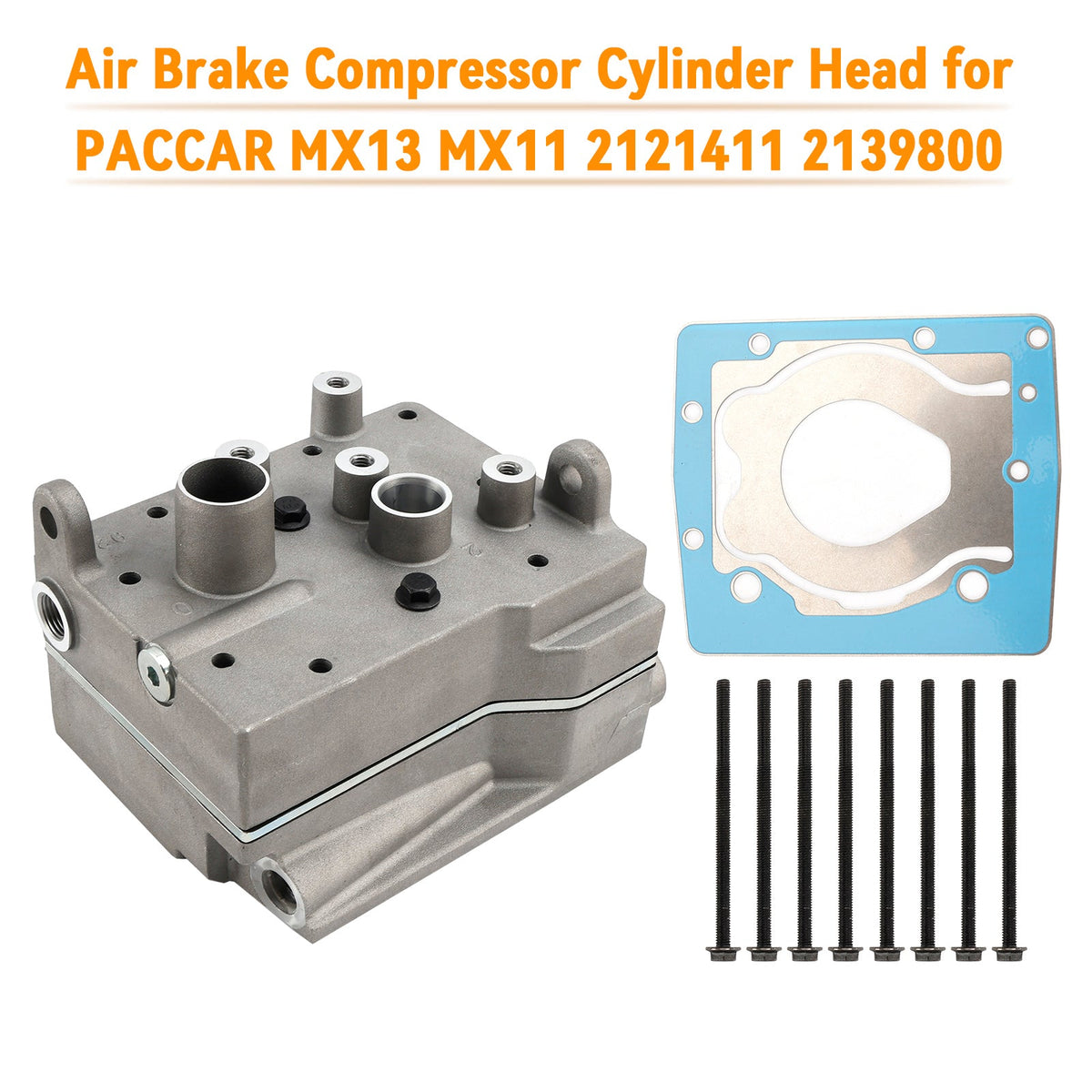 PACCAR MX13 MX11 2121411 2139800 Air Brake Compressor Cylinder Head