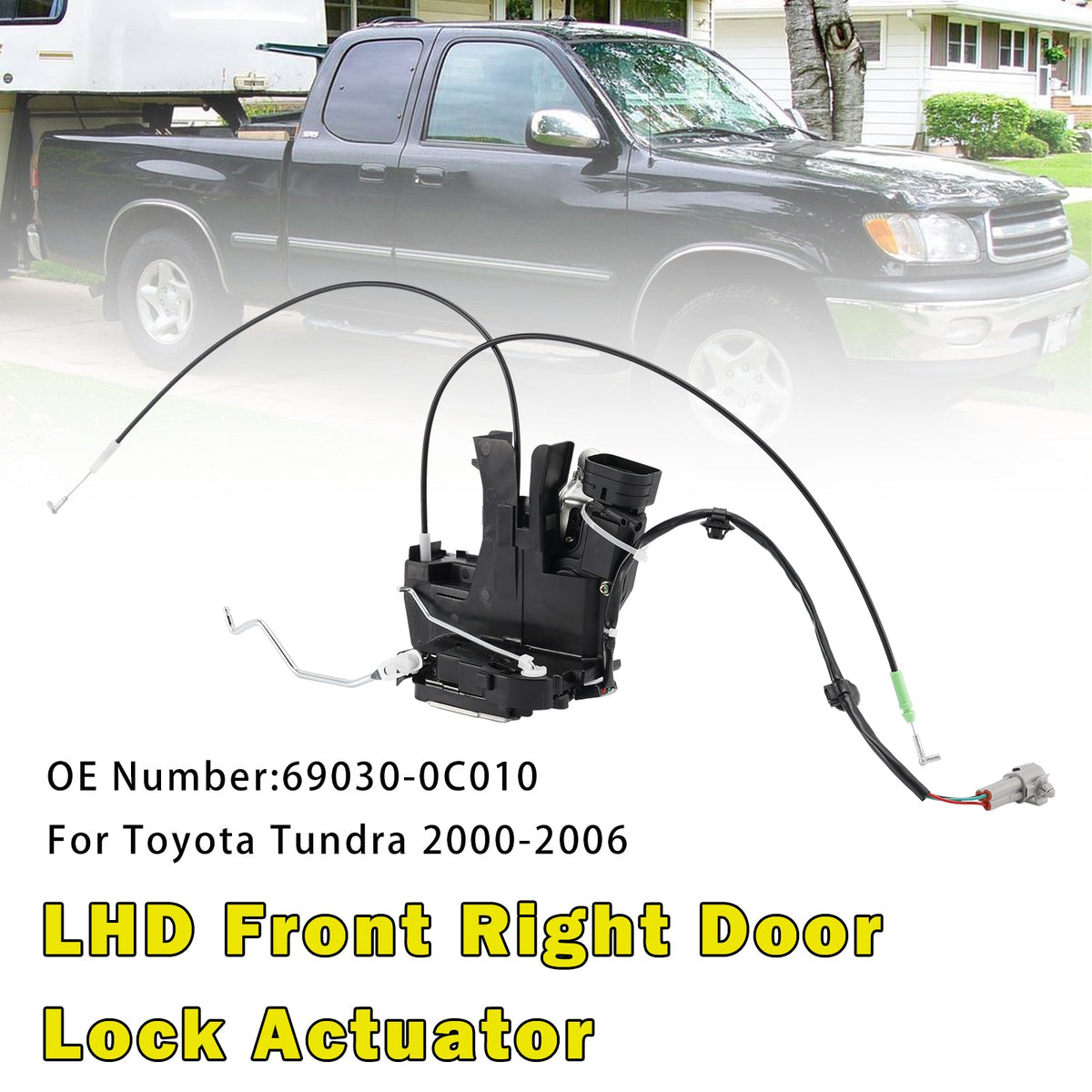 Toyota Tundra 2000-2006 Front Right Door Lock Actuator Assembly 69030-0C010