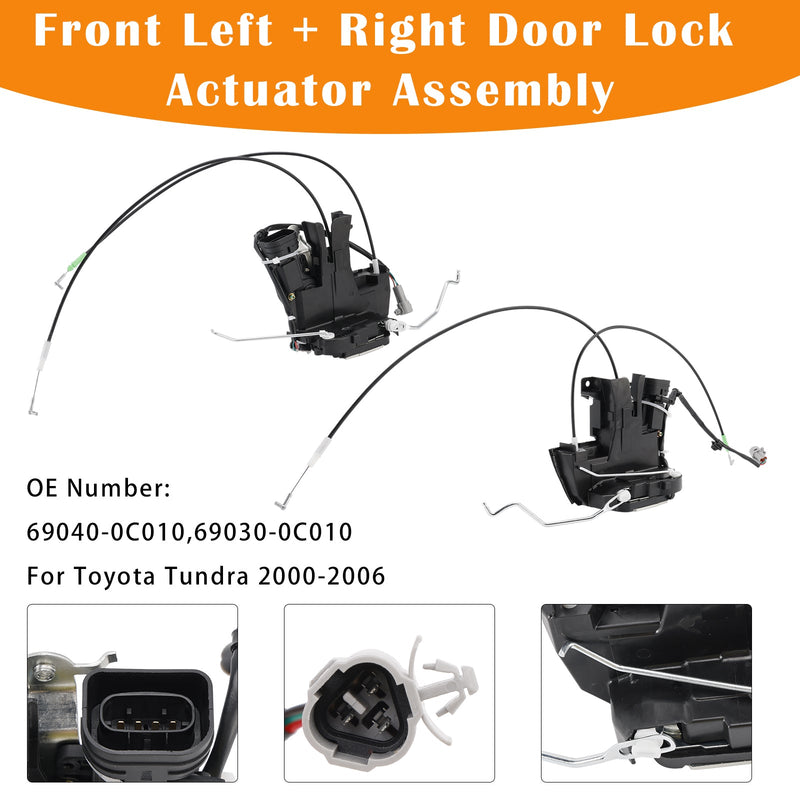 2000-2006 Toyota Tundra Front Left Right Door Lock Actuator 69040-0C010 69030-0C010