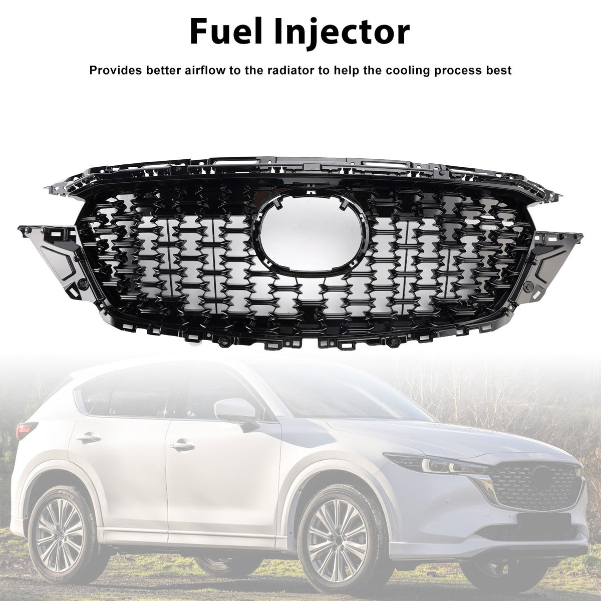 Front Bumper Grill Grille KSD5-50719 Fit Mazda CX-5 2022-2025