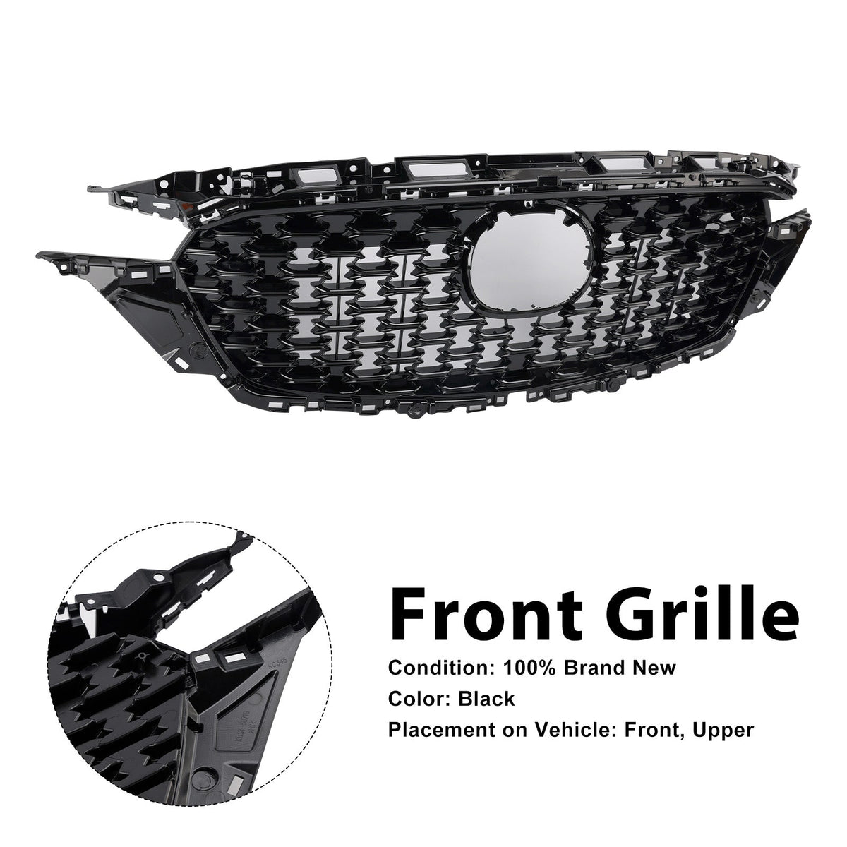 Front Bumper Grill Grille KSD5-50719 Fit Mazda CX-5 2022-2025