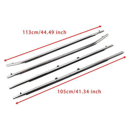 Odyssey 2011-2017 72410TK8A11 4PCS Weatherstrips Seal 72410-TK8-A11 Door Belt Molding