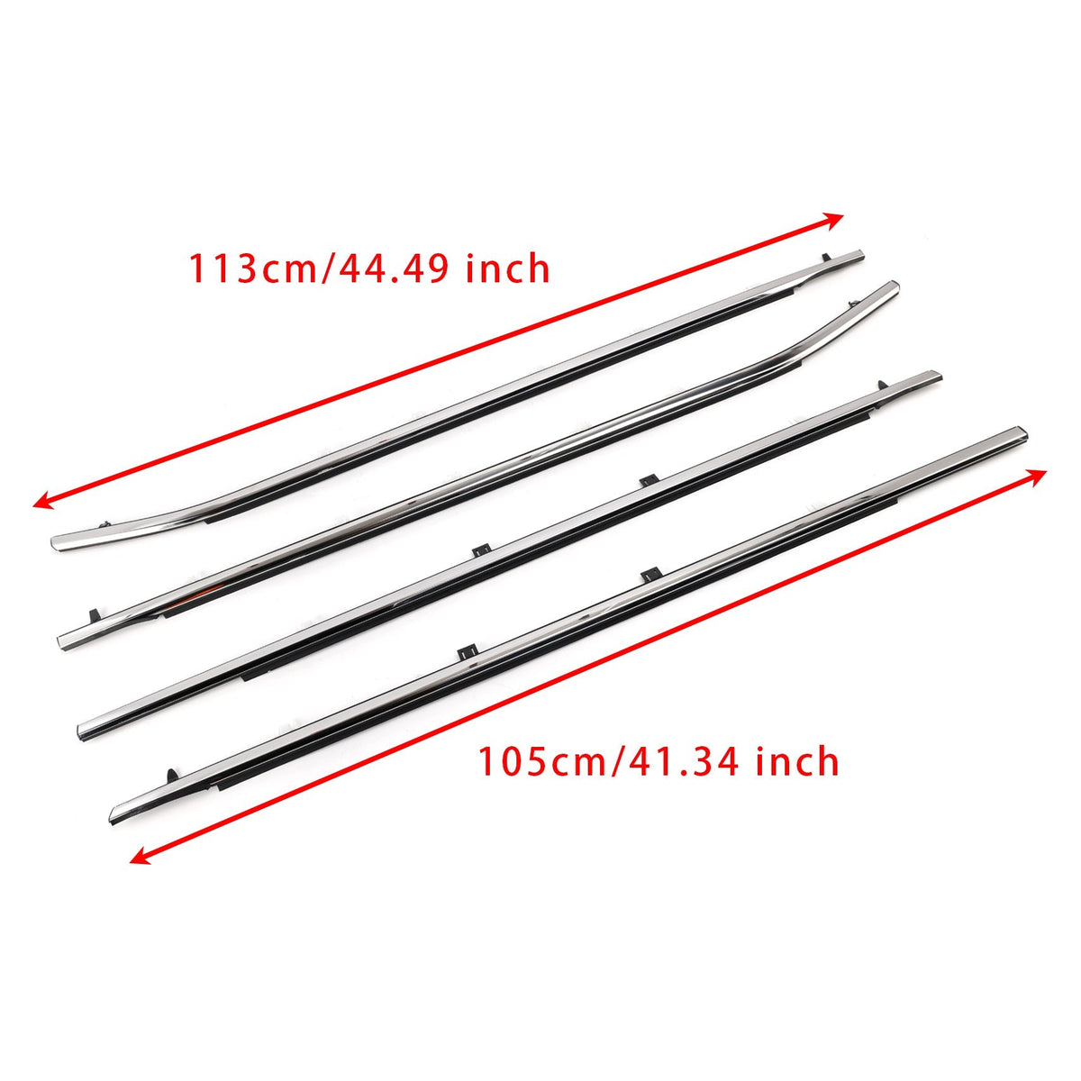2011-2017 Odyssey 4PCS Weatherstrips Seal 72410-TK8-A11 Door Belt Molding 72450TK8A11