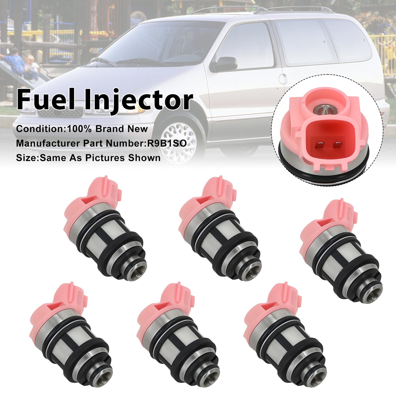 Nissan Frontier Xterra Quest 3.3L V6 16600-9S200 6PCS Fuel Injector