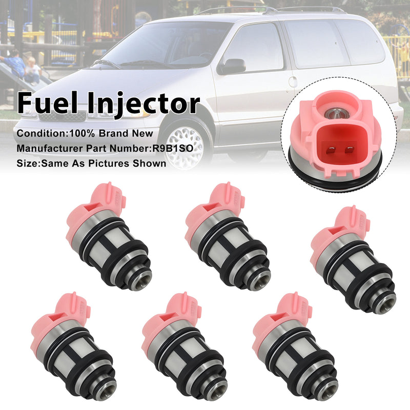 Nissan Frontier Xterra Quest 3.3L V6 16600-9S200 6PCS Fuel Injector