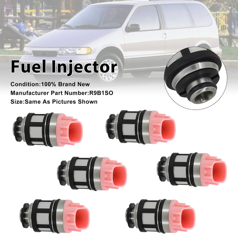 Nissan Frontier Xterra Quest 3.3L V6 16600-9S200 6PCS Fuel Injector