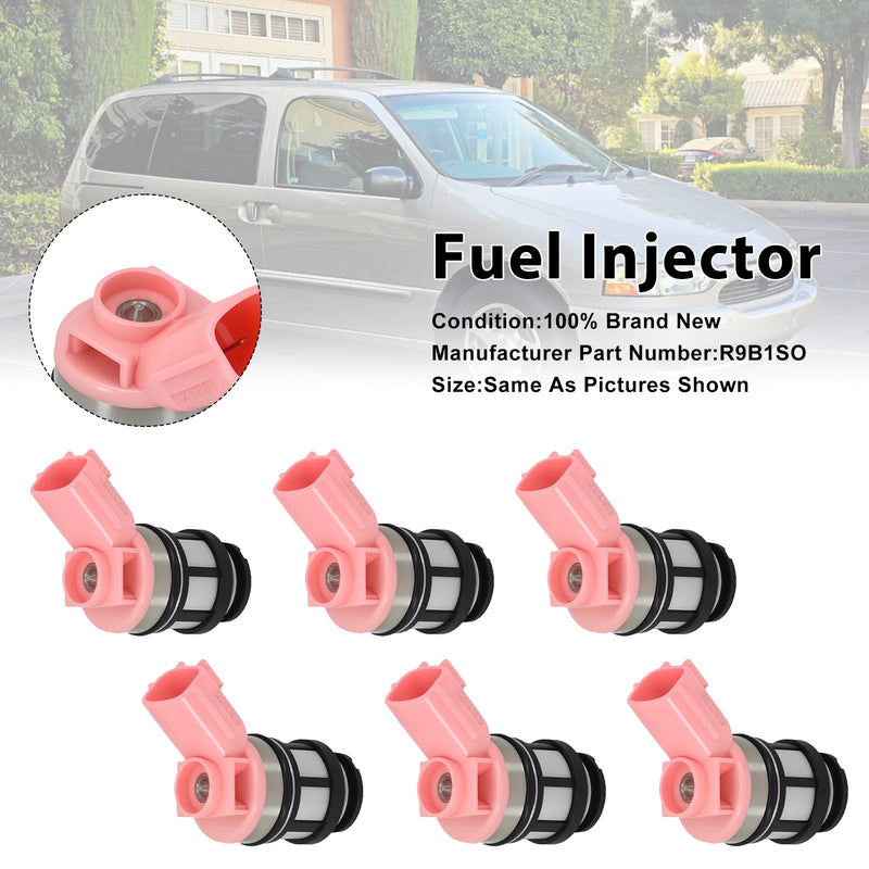 Nissan Frontier Xterra Quest 3.3L V6 16600-9S200 6PCS Fuel Injector