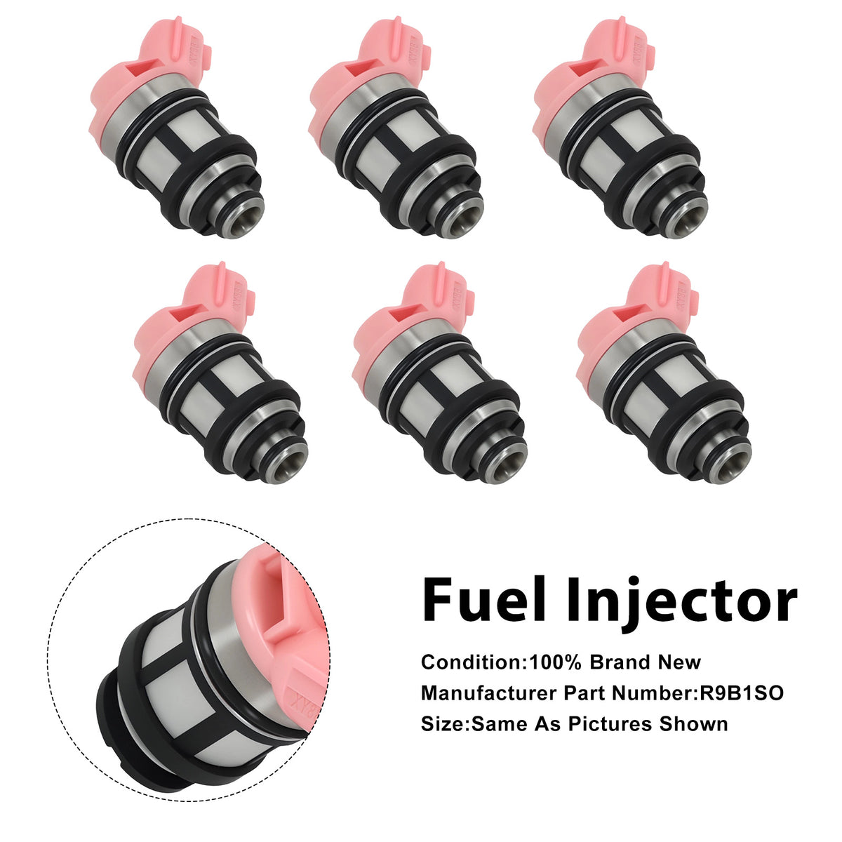 Nissan Frontier Xterra Quest 3.3L V6 16600-9S200 6PCS Fuel Injector