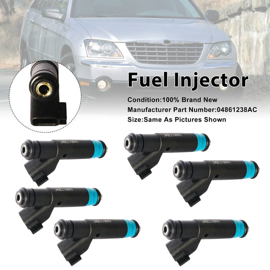 Chrysler 2005-2008 For Dodge 3.8L V6 04861238AC 6PCS Fuel Injector