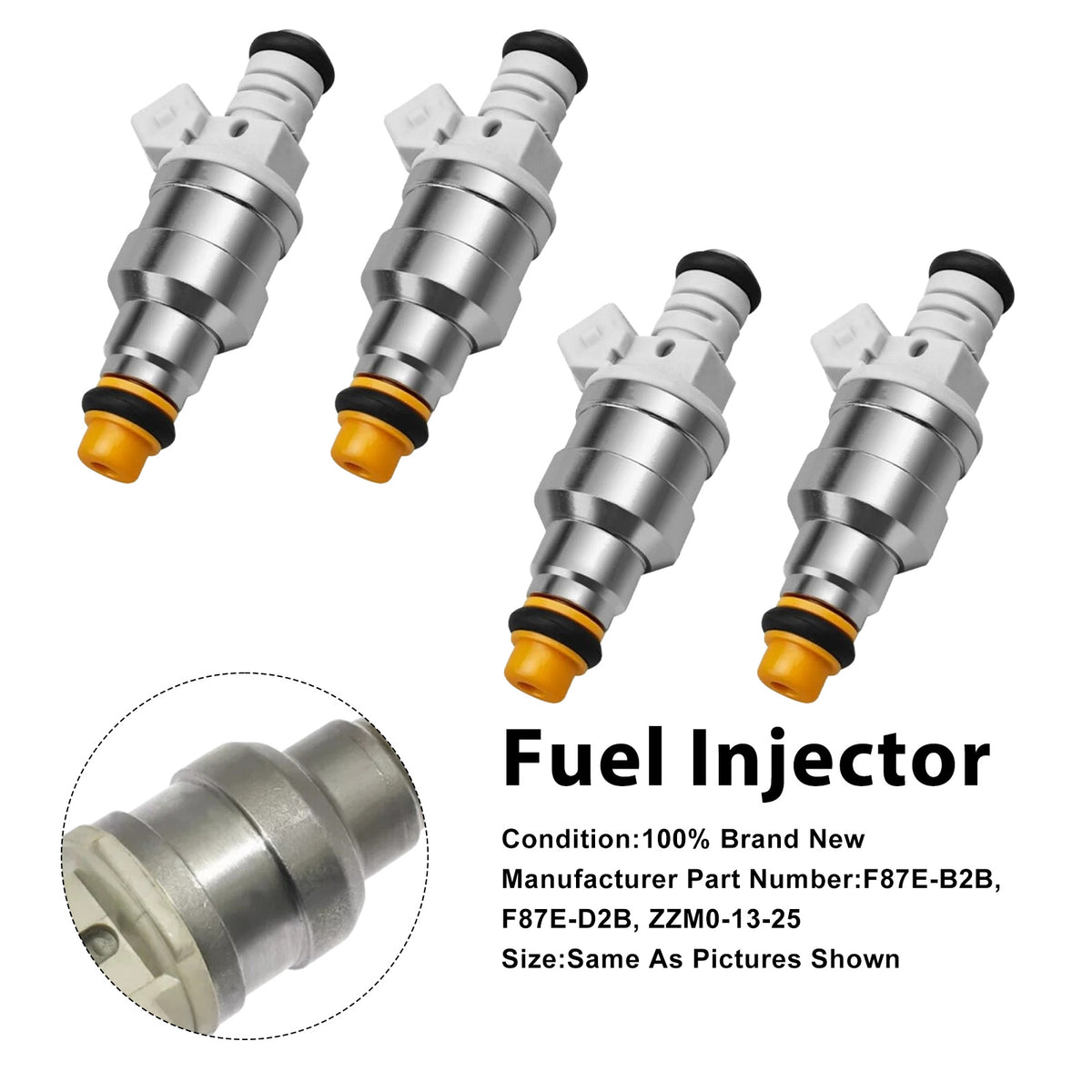 Ford Ranger For Mazda B2500 F87E-D2A 4PCS Fuel Injector