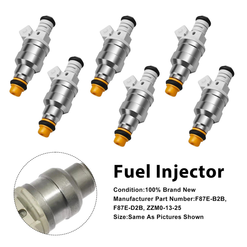 Ford Ranger For Mazda B3000 Sable 3.0L V6 F87E-D2A 6PCS Fuel Injector