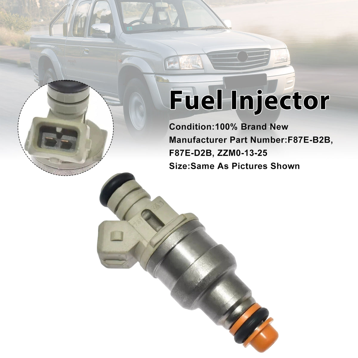 Ford Ranger For Mazda B3000 Sable 3.0L V6 F87E-D2A 1PCS Fuel Injector