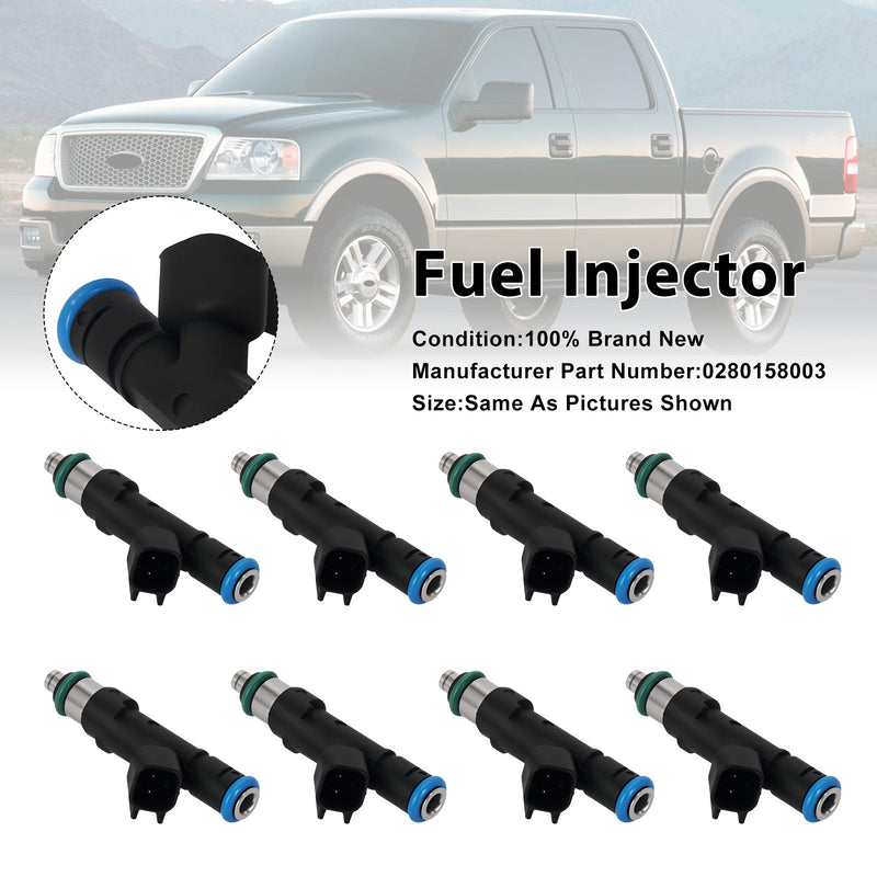Ford F-150 Lariat 5.4L V8 04 0280158003 8PCS Fuel Injector