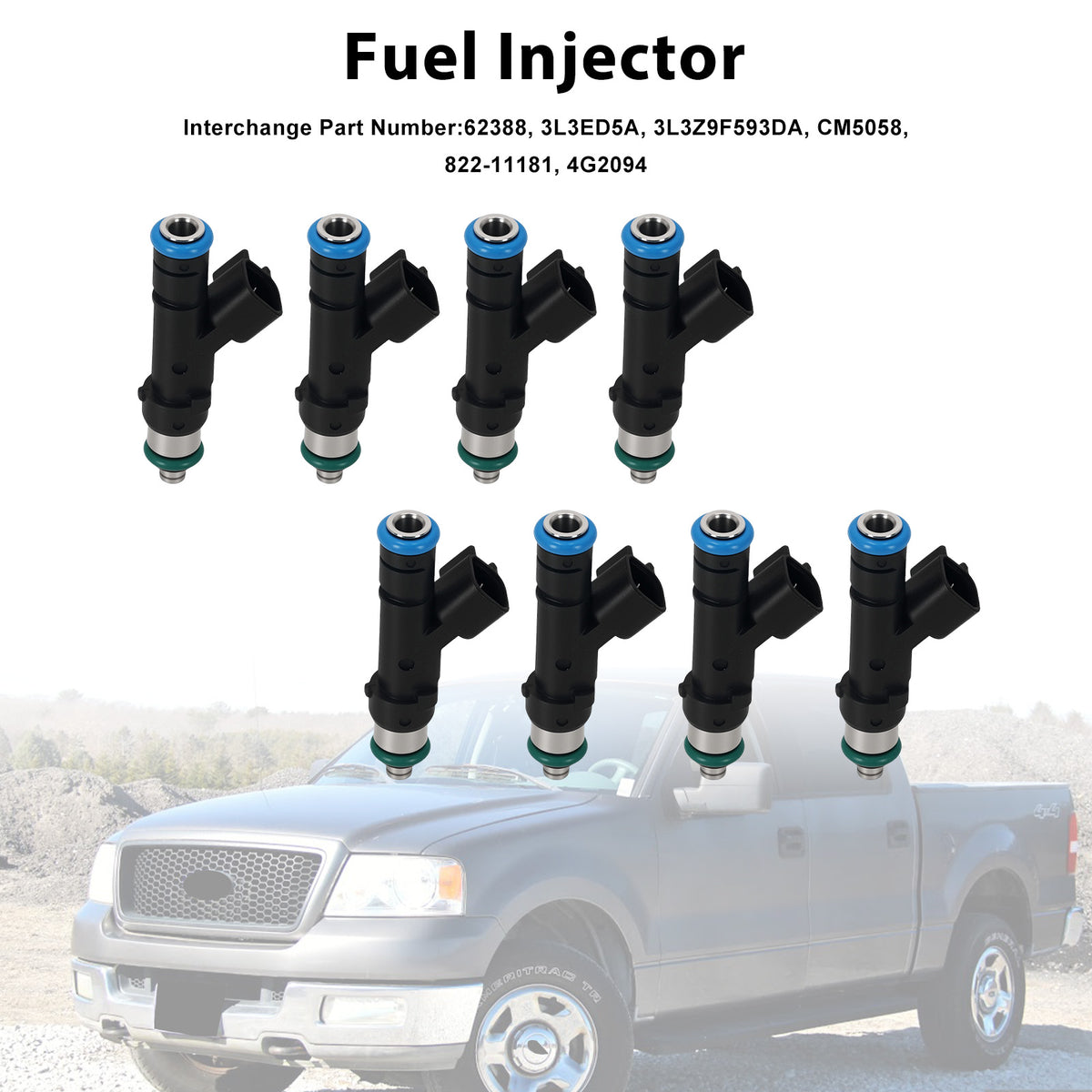 Ford F-150 Lariat 5.4L V8 04 0280158003 8PCS Fuel Injector