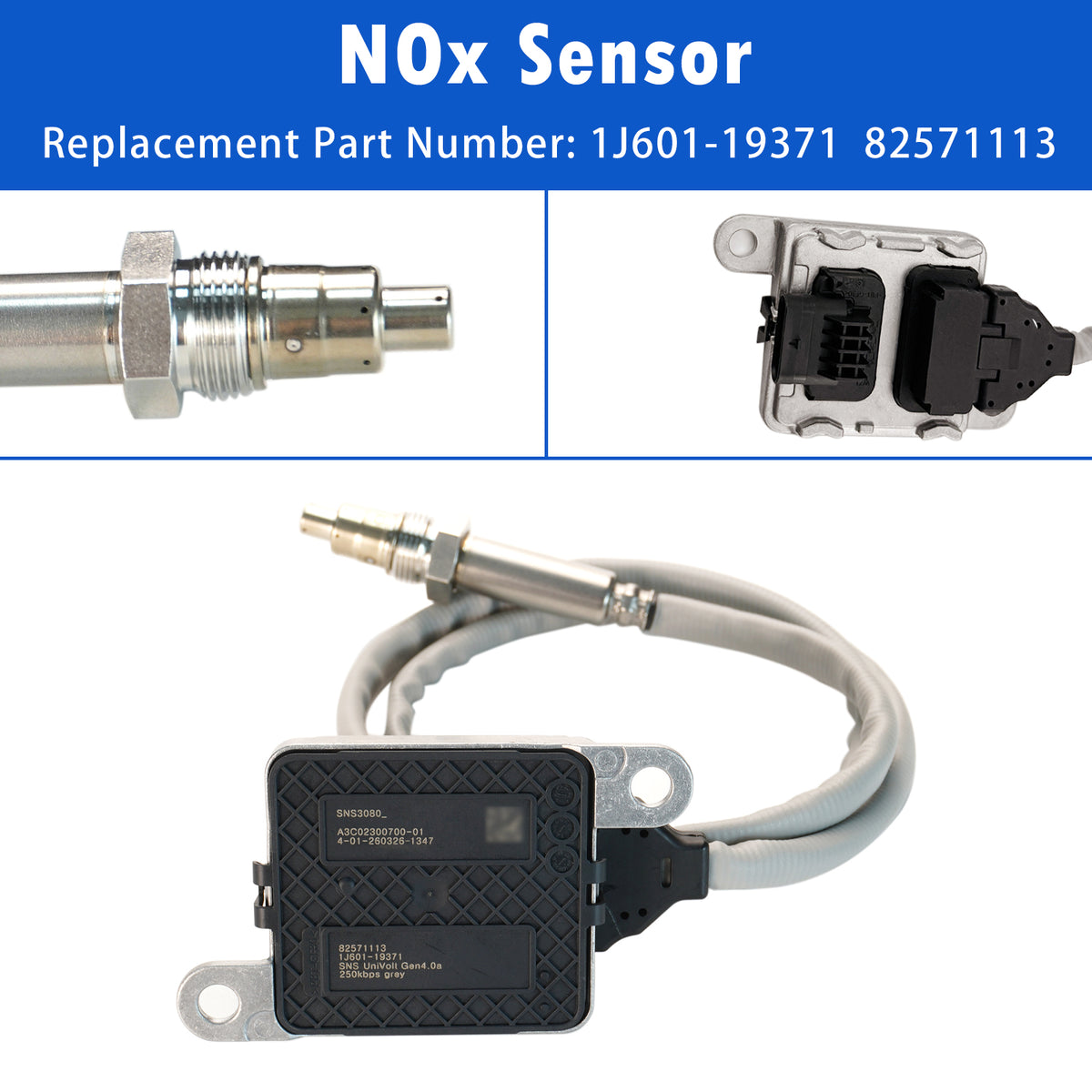 1J601-19371 82571113 Nitrogen Oxide Sensor NOX Sensor For Kubota Tractor