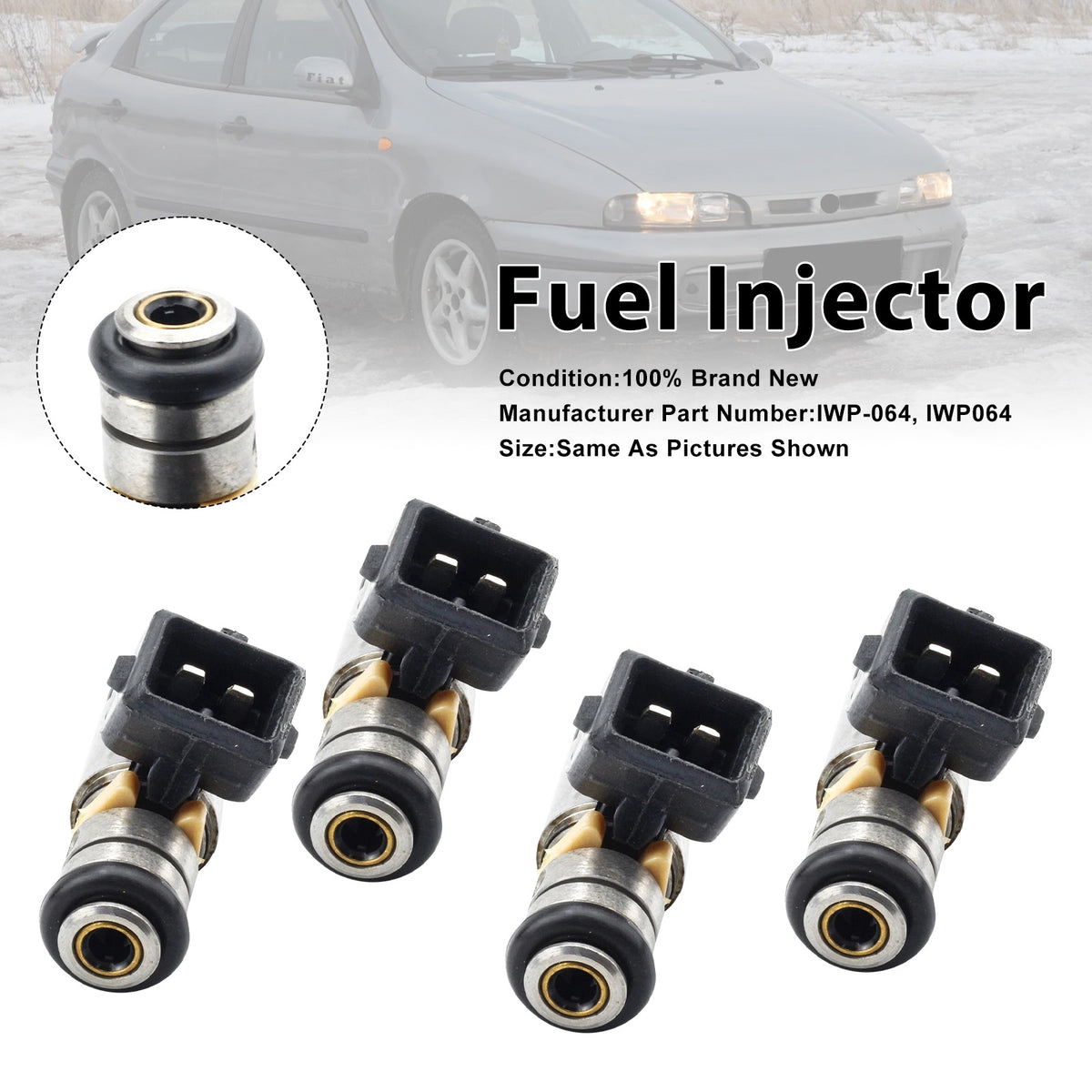 Fiat Brava 1996-2002 For Lancia Dedra 1996-1999 IWP064 4PCS Fuel Injector