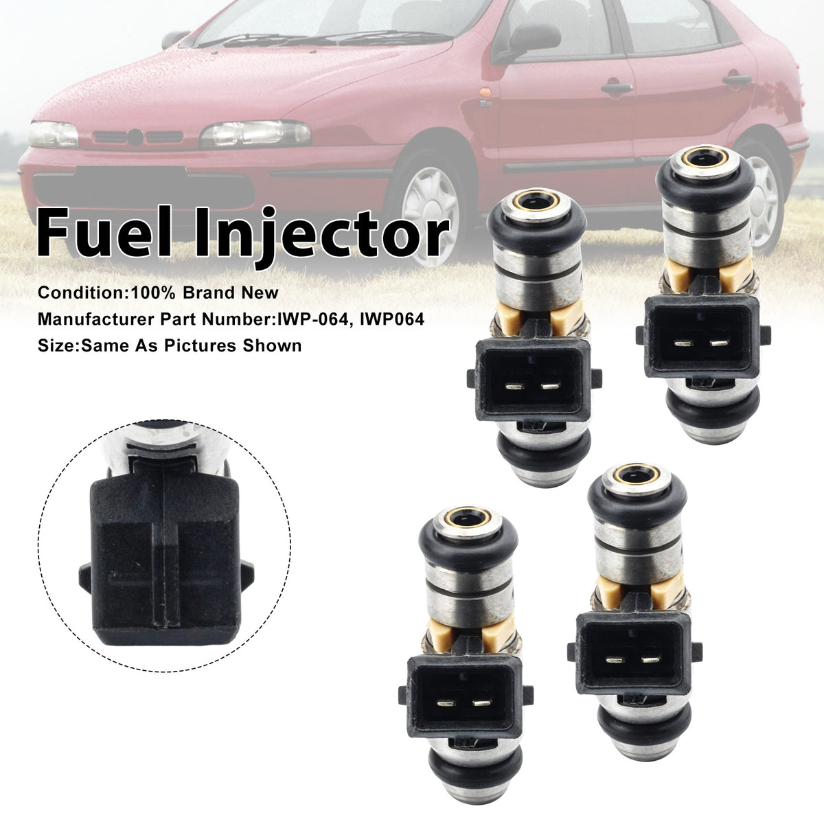 Fiat Brava 1996-2002 For Lancia Dedra 1996-1999 IWP064 4PCS Fuel Injector