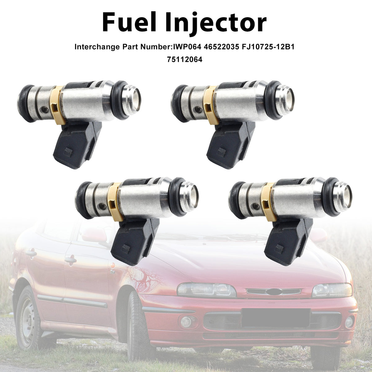 Fiat Brava 1996-2002 For Lancia Dedra 1996-1999 IWP064 4PCS Fuel Injector