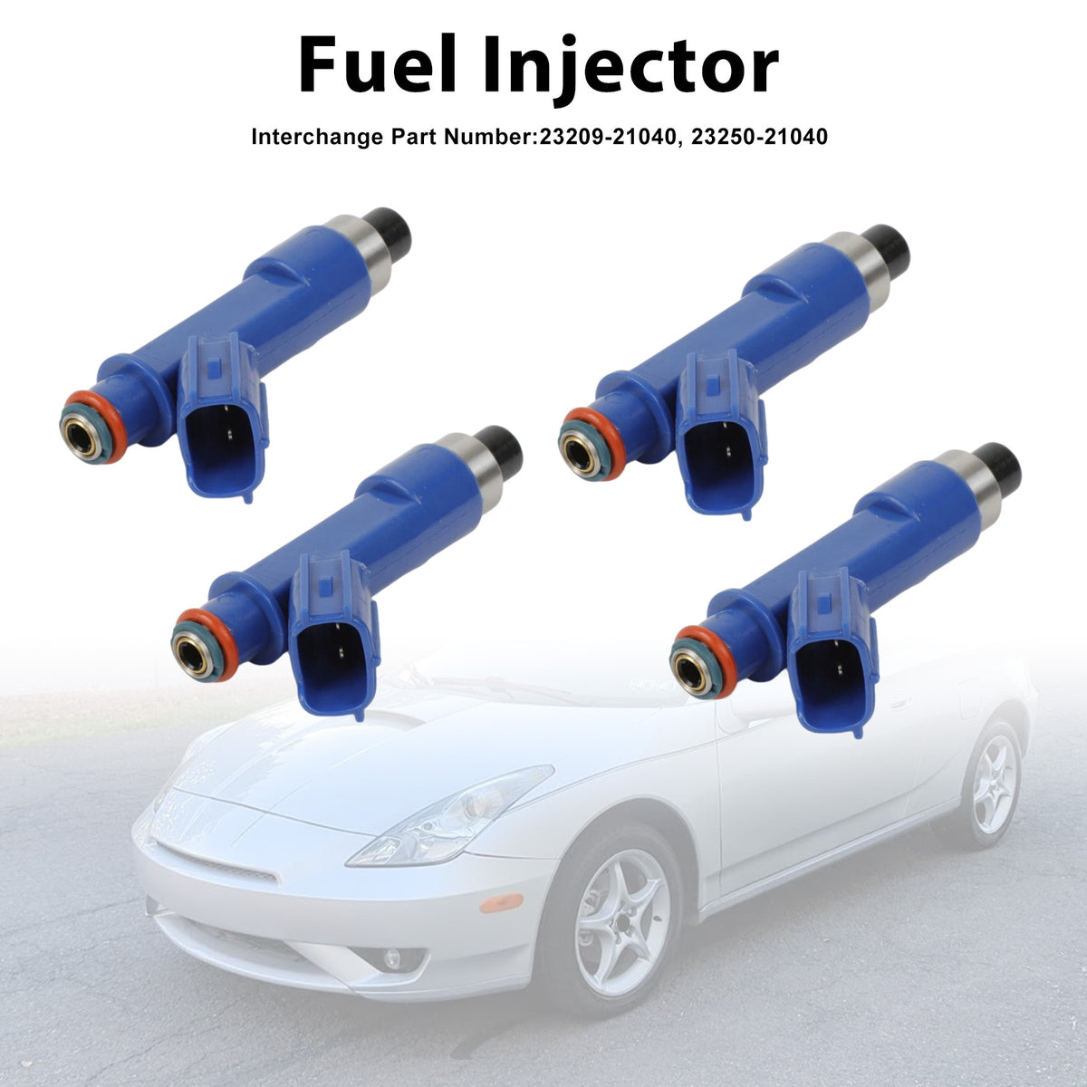 Toyota Yaris 1.5L 2006-2014 Celica 2003-2005 23250-21040 4PCS Fuel Injector
