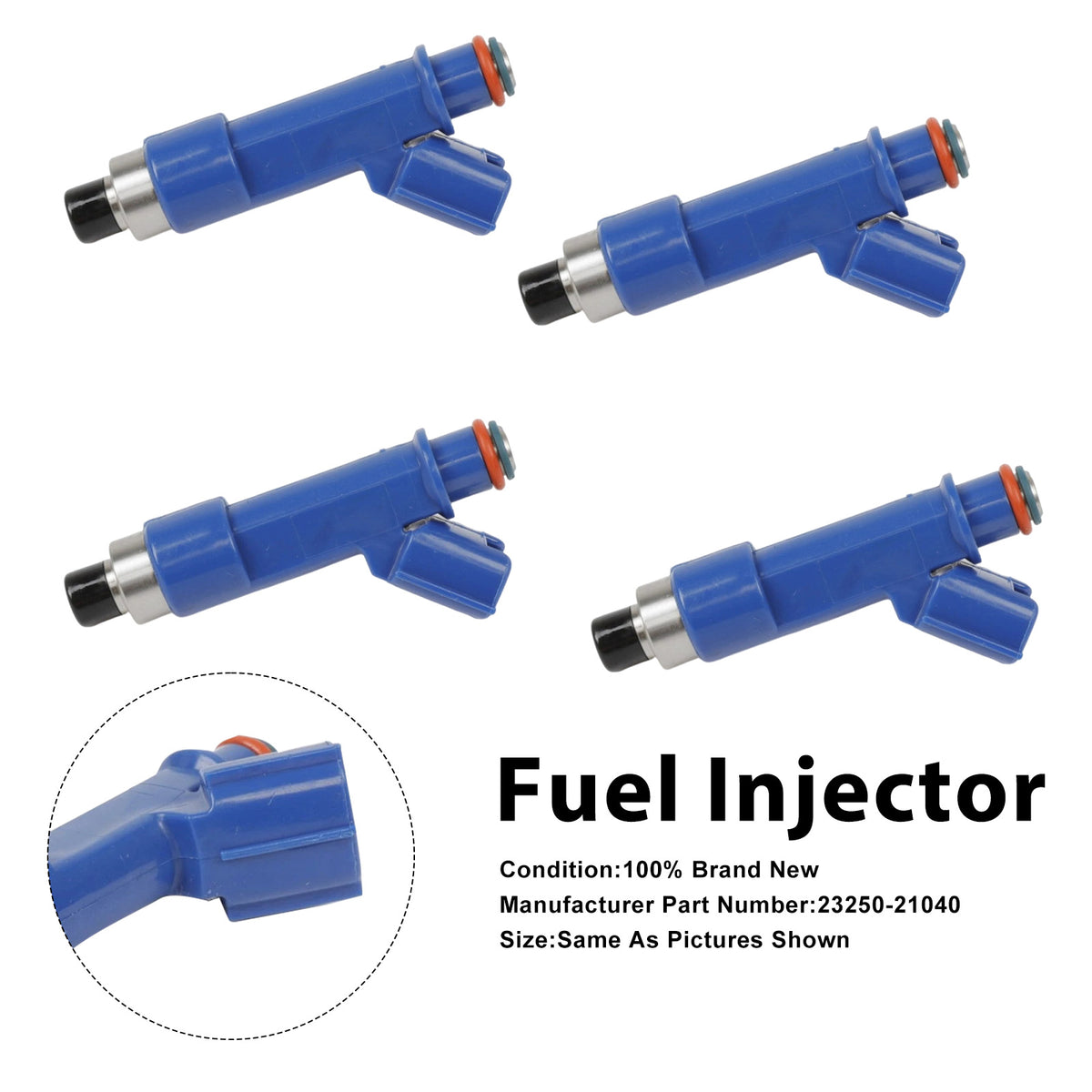 Toyota Yaris 1.5L 2006-2014 Celica 2003-2005 23250-21040 4PCS Fuel Injector